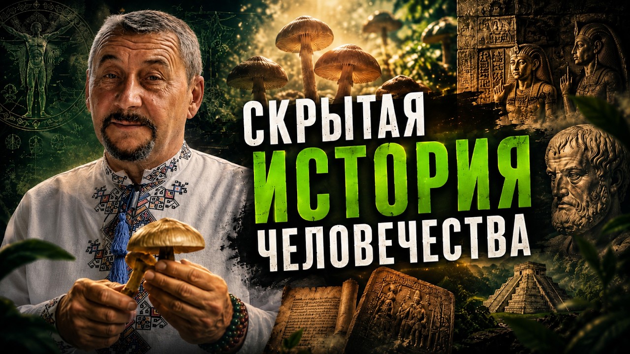 Подай Заявку на Участие в Ретрите🌴:  👉 https://victoralexeev.org/landing-page/?utm_source=youtube&utm_medium=videodescription  ✨ Есть истина, о которой не знают более 99% людей. За каждым великим скачком сознания в истории — от египтян и греков до майя и первых христиан — стоит один и тот же скрытый механизм. В этом видео я покажу, как один организм мог сформировать человеческий мозг, вдохновить религию, искусство и философию — и почему это знание веками пытались стереть.  От гипотезы Теренса Маккенны до Элевсинских мистерий, от Свитков Мёртвого моря до современных исследований сознания — досмотри до конца и взгляни по-новому на религию, историю и собственный разум.